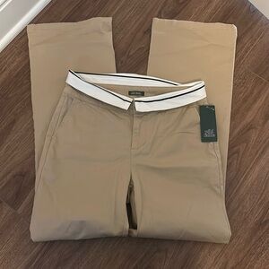 NWT Woman's mid rise fold over Straight chino pants Wild fable size 2